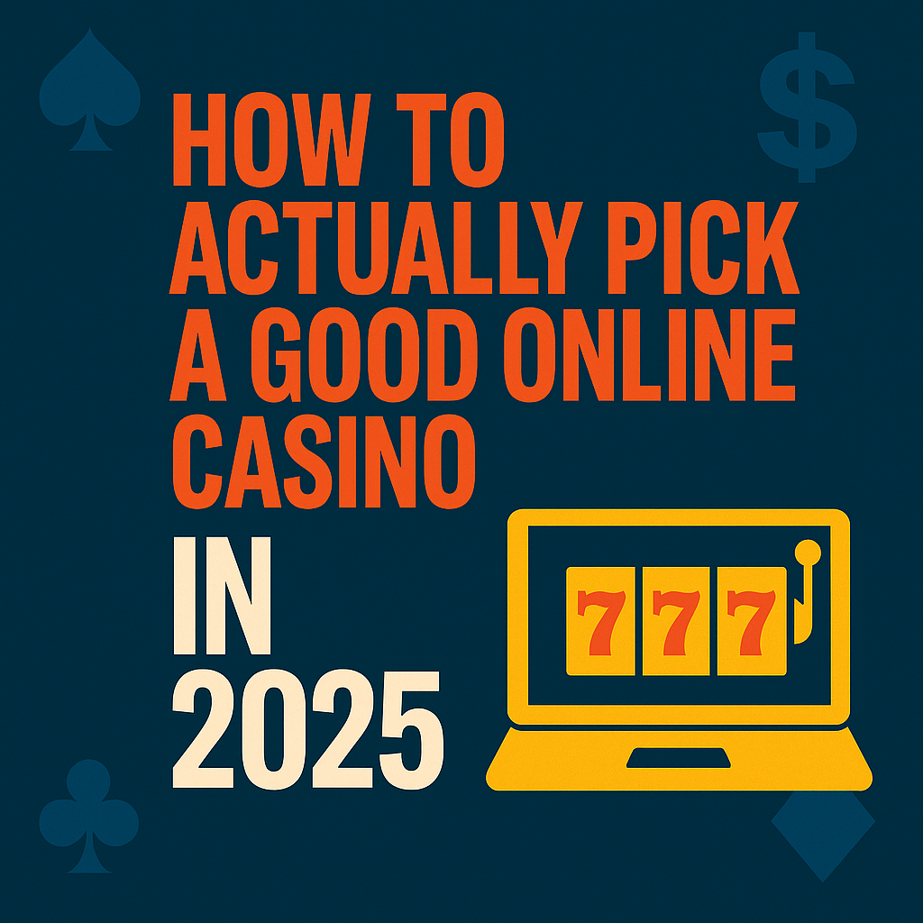 Illustration showing a user choosing between online casinos in 2025, symbolizing the decision-making process and trust factors in digital gambling.